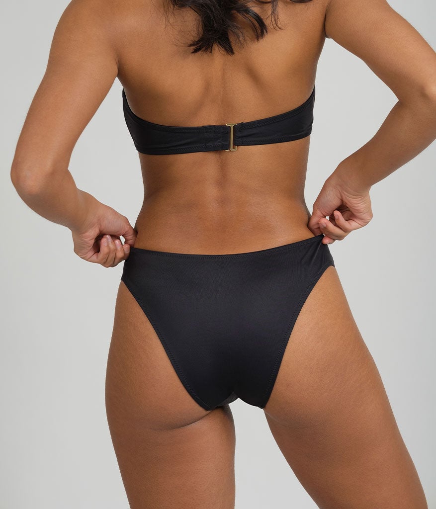 The Swim Cheeky Bottom: Jet Black