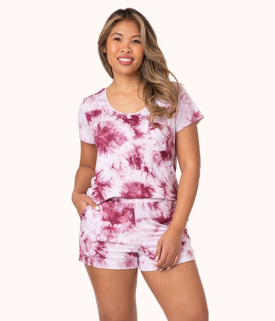 The All-Day Tie Dye Short: Pink Tie Dye