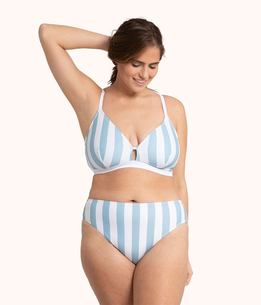 The Swim Busty Bralette: Cabana Stripe