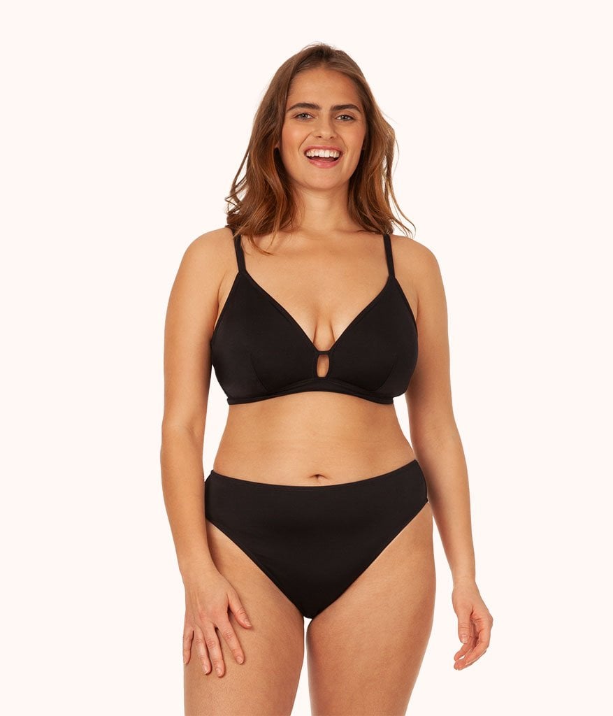 The Swim Busty Bralette: Jet Black