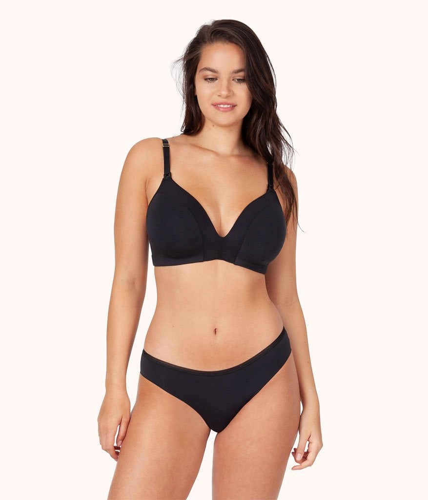 The No-Wire Nursing Bra: Jet Black