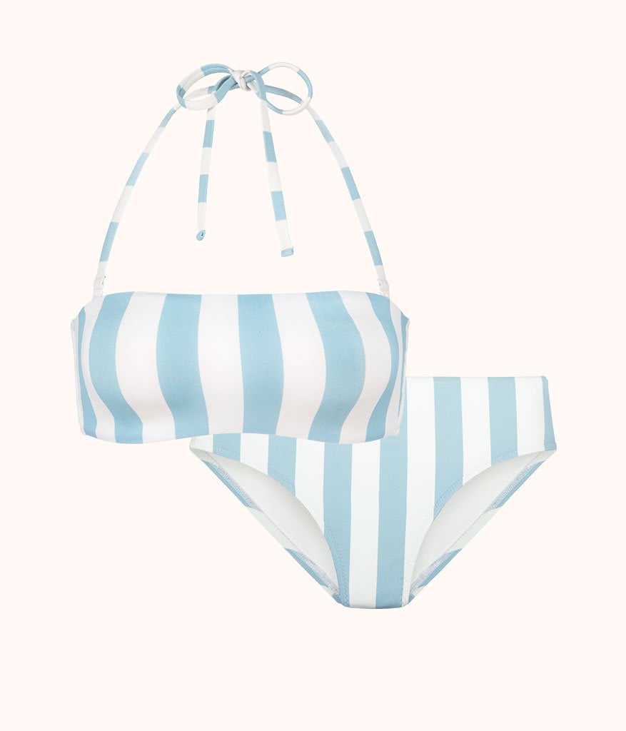 The Bandeau & High Waist Swim Bundle: Cabana Stripe